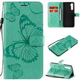 3D Butterflies Embossing Pattern Horizontal Flip Leather Case with Holder & Card Slot & Wallet